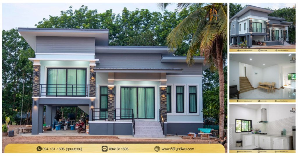 \u0e41\u0e1a\u0e1a\u0e1a\u0e49\u0e32\u0e19\u0e0a\u0e31\u0e49\u0e19\u0e04\u0e23\u0e36\u0e48\u0e07\u0e22\u0e01\u0e1e\u0e37\u0e49\u0e19\u0e2a\u0e39\u0e07 Modern House \u0e14\u0e35\u0e44\u0e0b\u0e19\u0e4c\u0e40\u0e25\u0e48\u0e19\u0e23\u0e30\u0e14\u0e31\u0e1a \u0e14\u0e39\u0e2a\u0e27\u0e22 \u0e17\u0e31\u0e19\u0e2a\u0e21\u0e31\u0e22 \u0e2d\u0e22\u0e39\u0e48\u0e2a\u0e1a\u0e32\u0e22\u0e43\u0e19\u0e2a\u0e44\u0e15\u0e25\u0e4c\u0e40\u0e23\u0e32